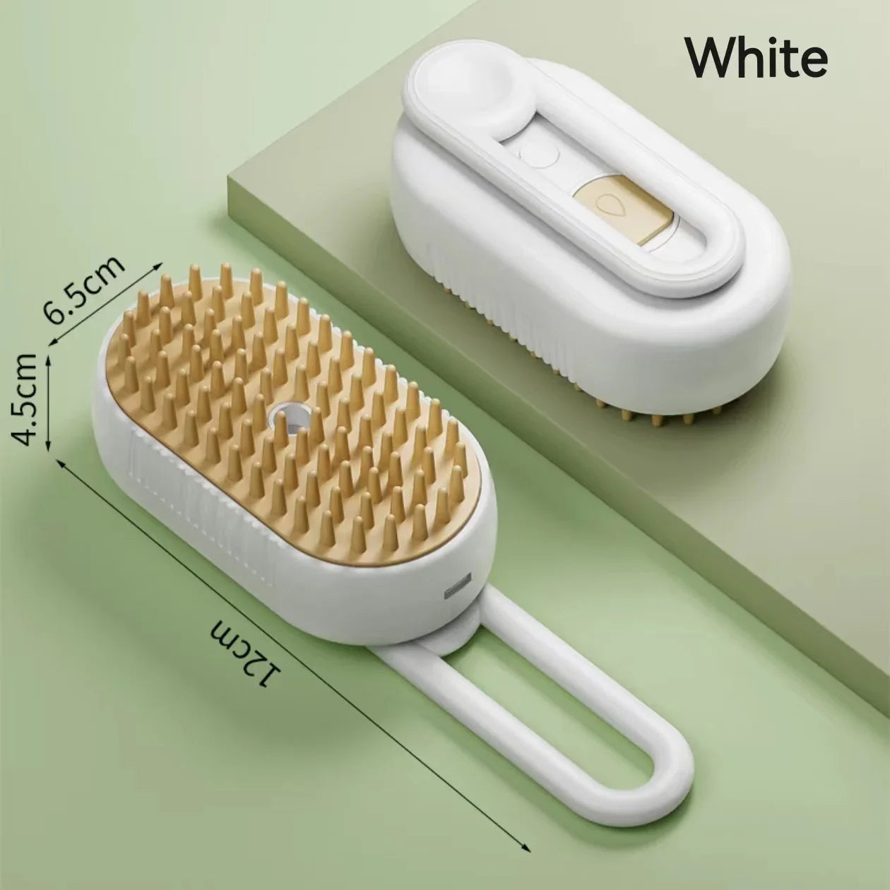 3-in-1 Electric Pet Hair Brush – Steam Spray, Massage & Hair Removal