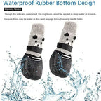 Waterproof Dog Boots – Non Slip Rubber Winter Paw Protectors