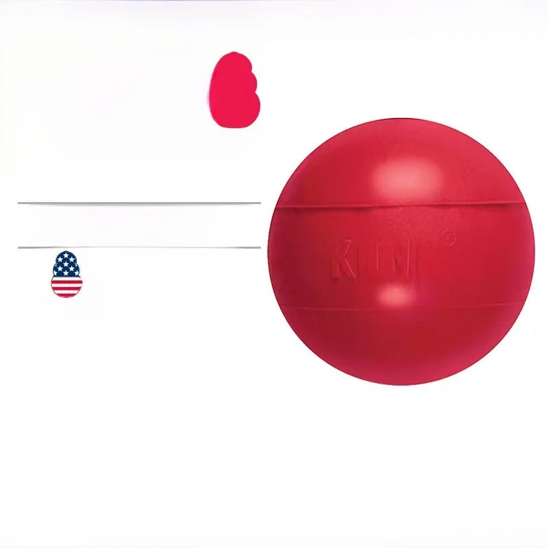 KONG Rubber Chew Ball – Treat Dispensing Dog Toy for Large Dogs
