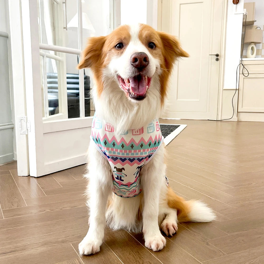 Breathable Dog Vest for Medium Large Dogs – Soft Multicolor Shirt