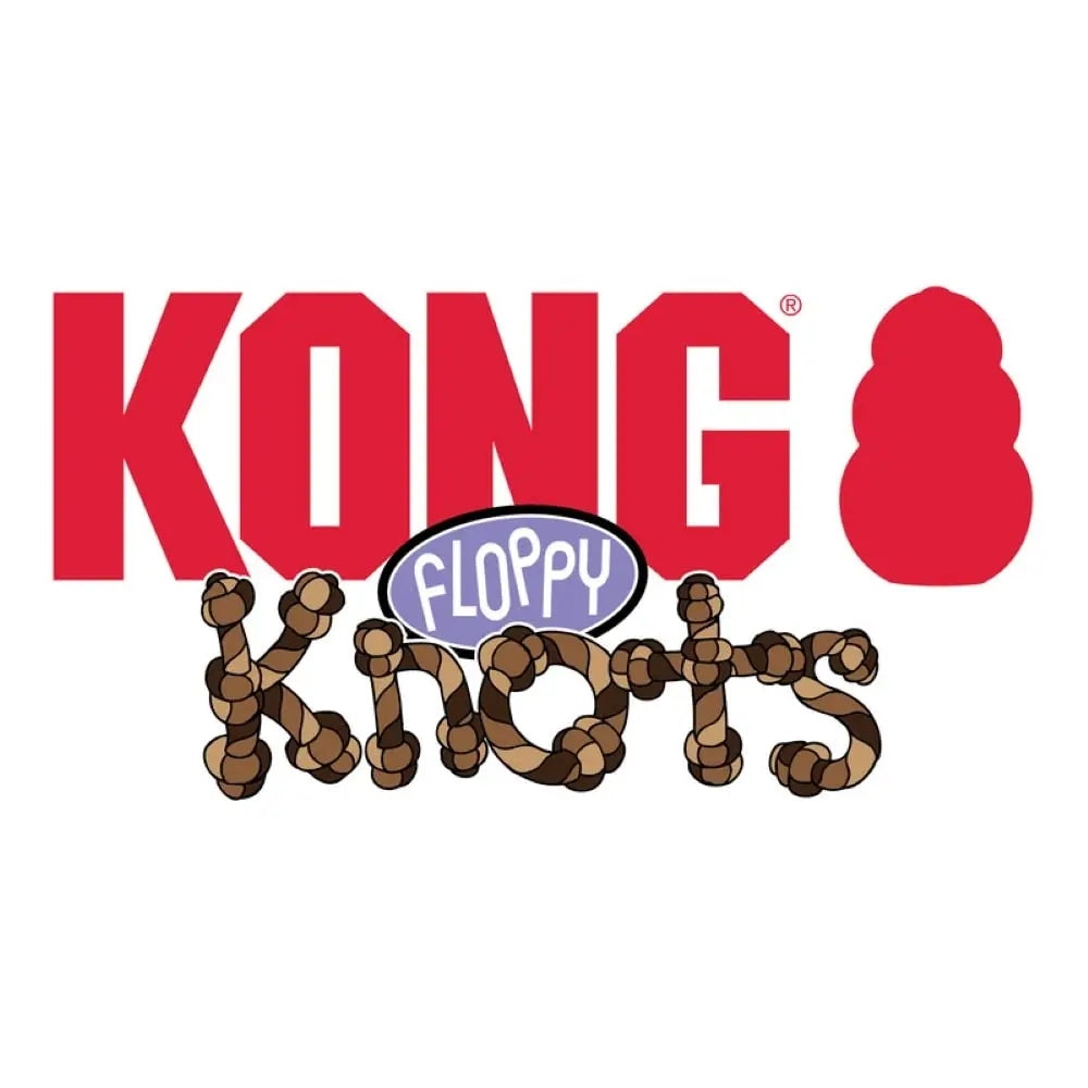 KONG Floppy Knots Fox Dog Toy – Rope & Plush Chew Toy