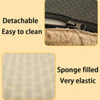 3D Foam Orthopedic Dog Bed – Waterproof Washable Faux Fur Cover