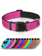Reflective Dog Collar – Soft Padded Adjustable Night Safety