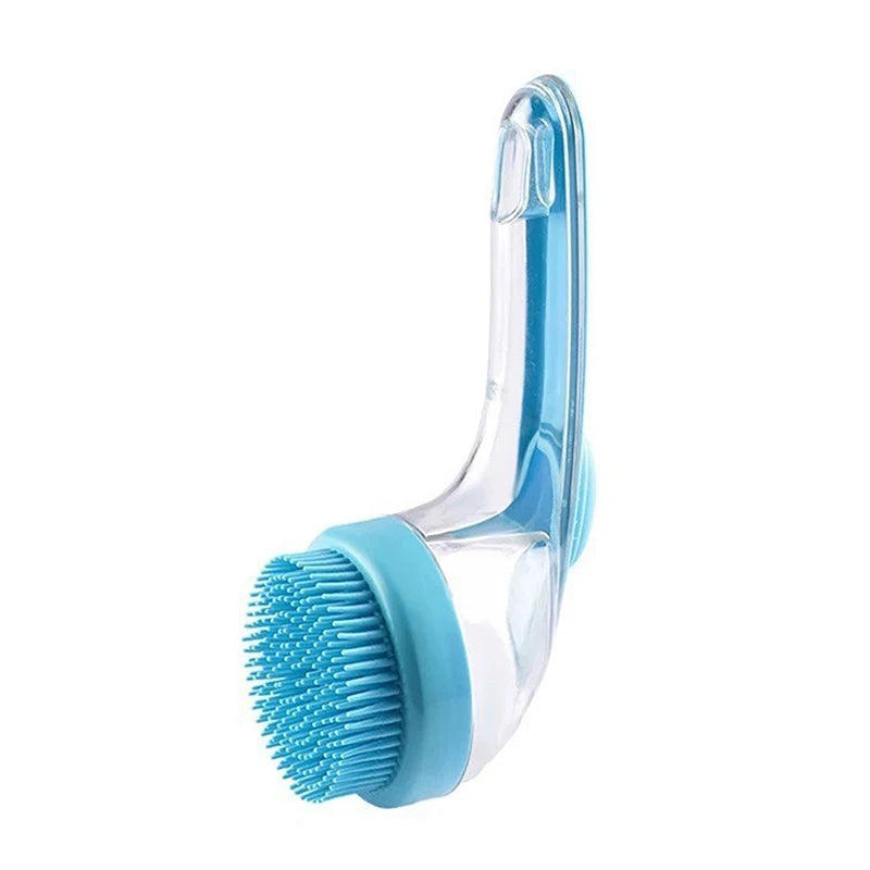 2025 2 In 1 Pet Bath Brush With Built In Shampoo Dispenser For Dogs Grooming Massage