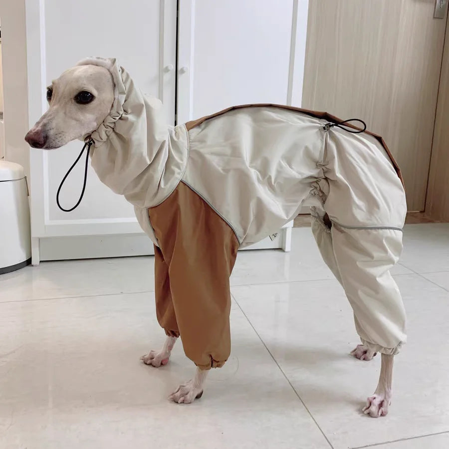 Khaki Dog Winter Coat – Plush Fleece Lined Warm Jacket