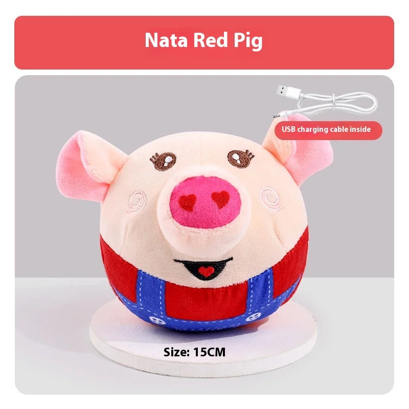 Electric Jumping Ball Dog Toy - Self-Entertaining