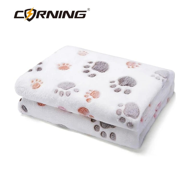 Soft Coral Fleece Dog Blanket 60x40cm – Cozy Washable Winter Throw