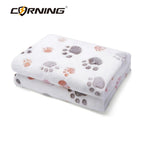 Soft Coral Fleece Dog Blanket 60x40cm – Cozy Washable Winter Throw