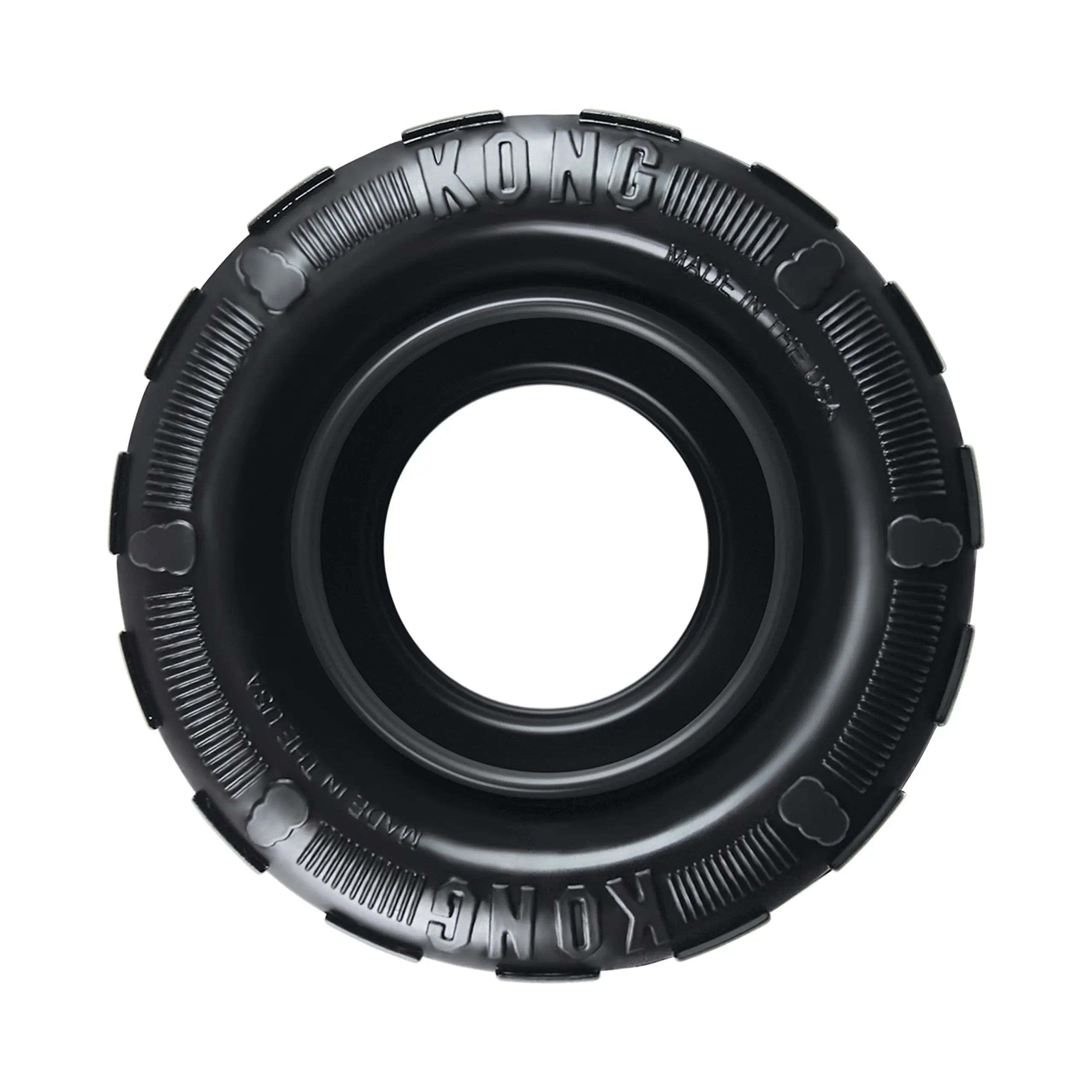 KONG Tires Dog Toy – Durable Rubber Treat Dispenser