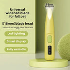 New Dog Paw Trimmer with LED Light – Waterproof, Low-Noise Grooming Tool