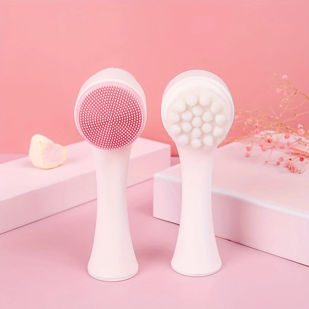 Silicone Dog Paw Cleaner & Massage Brush - Muddy Paw Scrubber in Pink