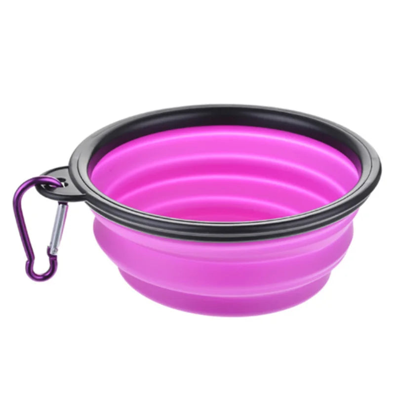 Heavy-Duty Collapsible Dog Travel Bowl – Adventure-Ready Silicone Feeder