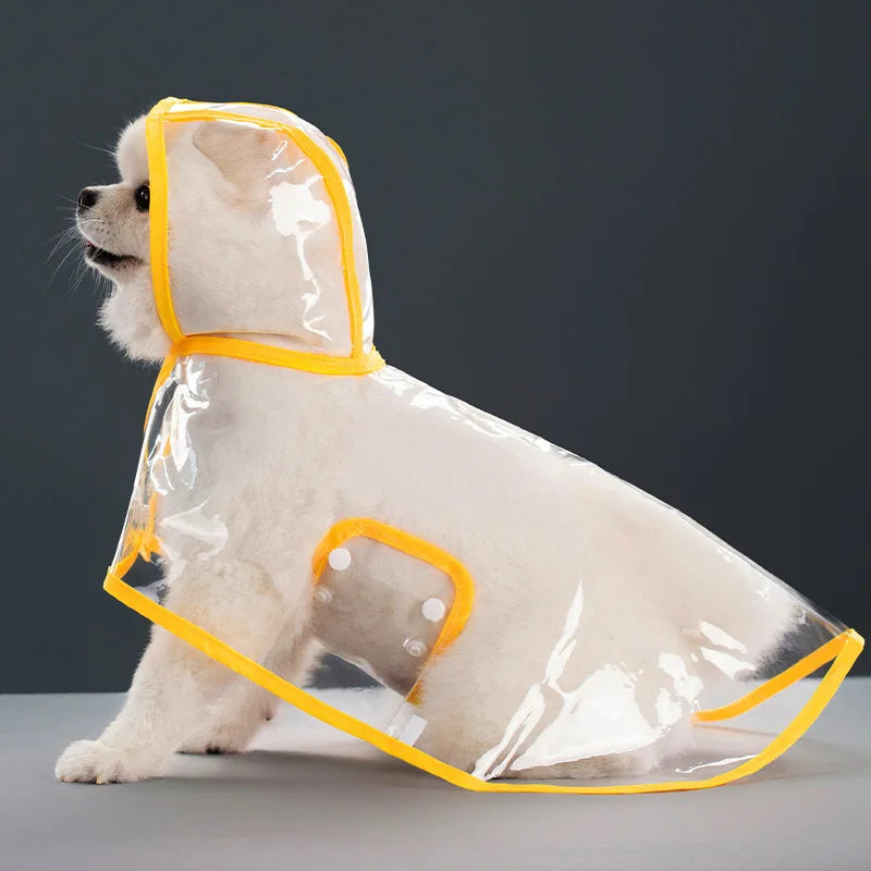 Clear EVA Dog Raincoat – Waterproof Windproof Jacket