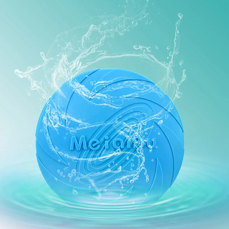 Silicone Dog Flying Disc Toy – Durable Soft Frisbee for Interactive Pet Play