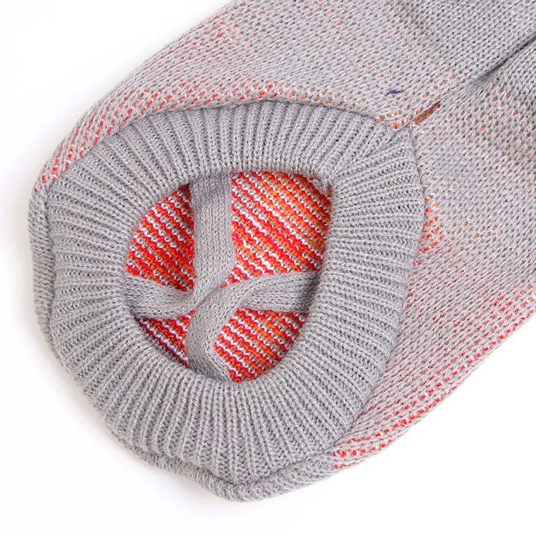 Warm Knitted Dog Sweater Coat – Colorful Winter Pullover