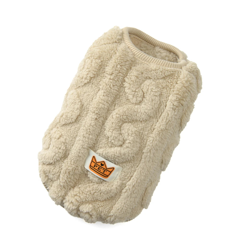 Holapet Soft Fleece Dog Sweater | XS-XL | Pink, Khaki, Red & Green
