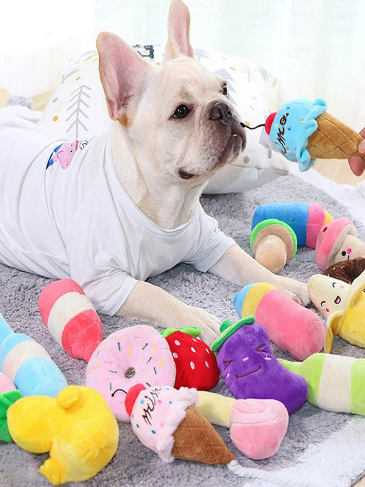 Dog Squeaky Plush Toy Pack – 10/20/50 Pieces
