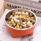 Stainless Steel Anti-Slip Dog Bowl – Detachable Easy-Clean Feeder