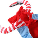 Holapet Striped Dog Cosplay Costume – Red & Pink