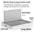 Large Dog Potty Tray with Wall – Anti-Splash Toilet