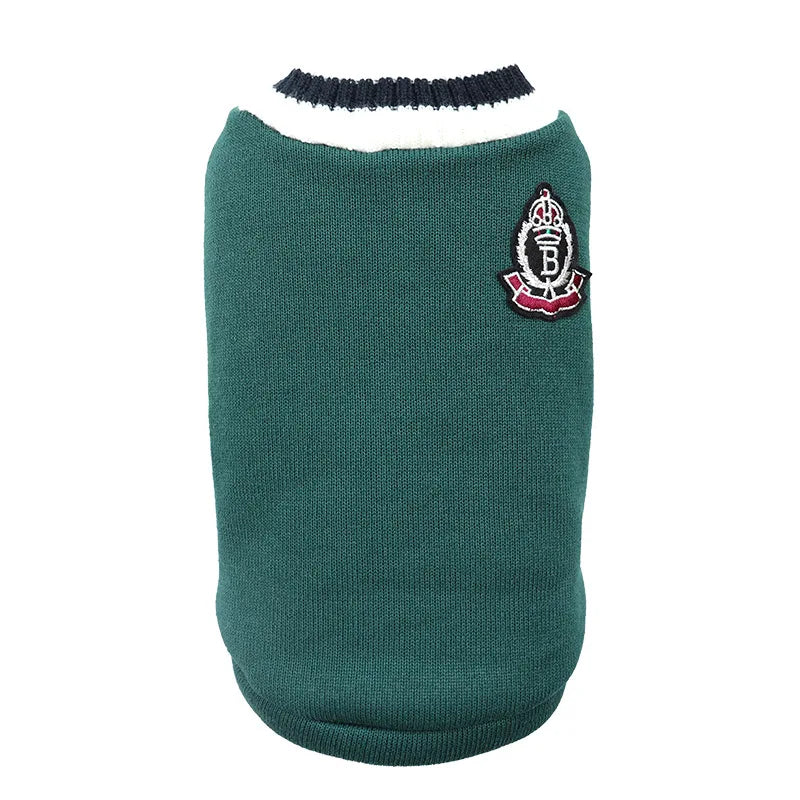 Warm Knit Dog Sweater – Cotton Winter Coat for Small Dogs