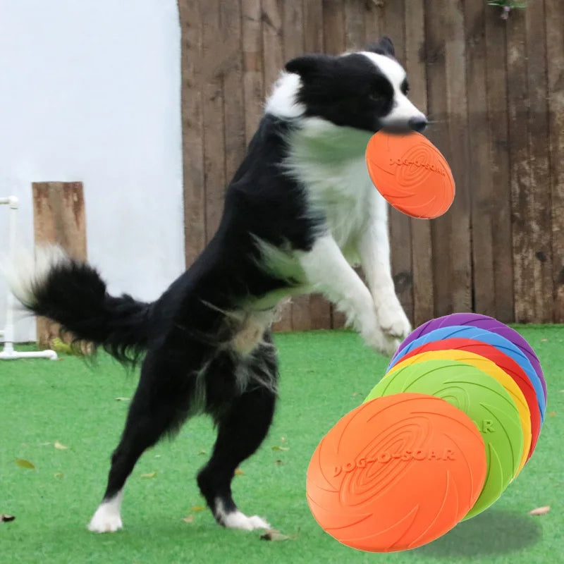 Silicone Flying Disc – Chew-Resistant Training Toy for Dogs, Durable Fetch Disc