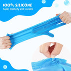 Pet Grooming Gloves for Dogs – Silicone Bathing & Hair Removal Massage Scrubber
