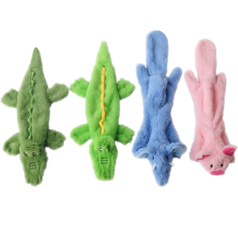 Crocodile Plush Dog Toy – Squeaky Interactive for Outdoor Play