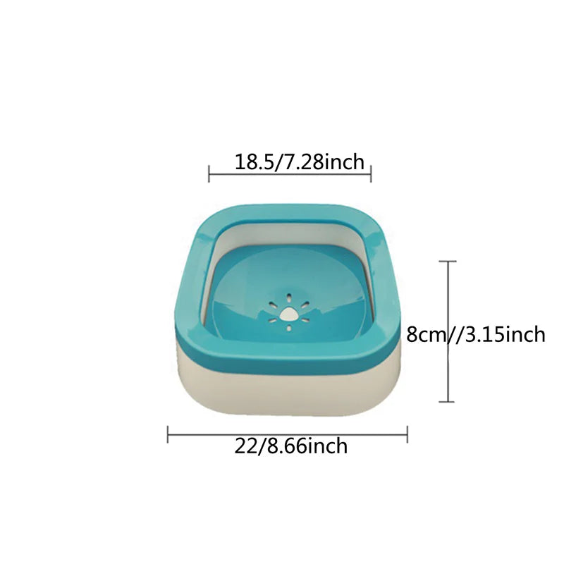 1L Anti-Splash Dog Water Bowl – Floating Non-Spill Drinking Bowl