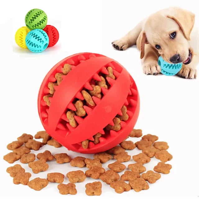 Interactive Rubber Ball – Teeth Cleaning Toy for Dogs