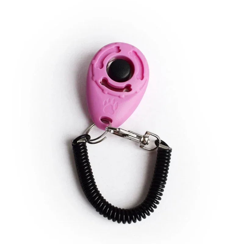 2-in-1 Dog Training Clicker & Whistle – Pet Behavior Training Tool with Keyring