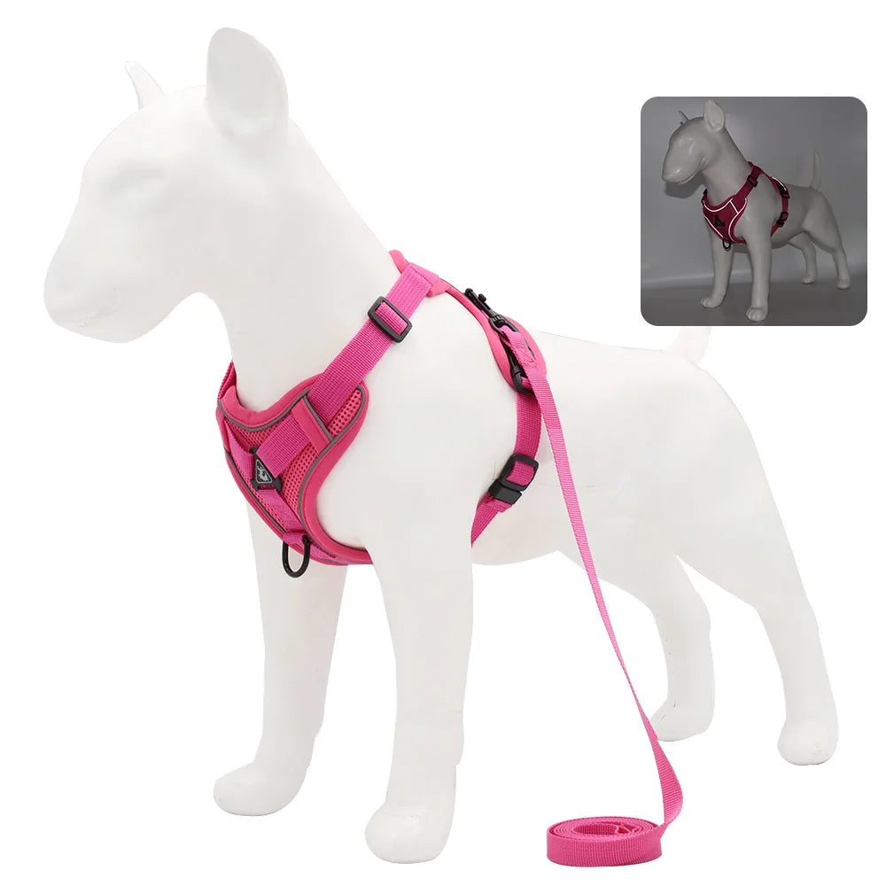 Dog Harness & Leash Set – Padded Adjustable Vest