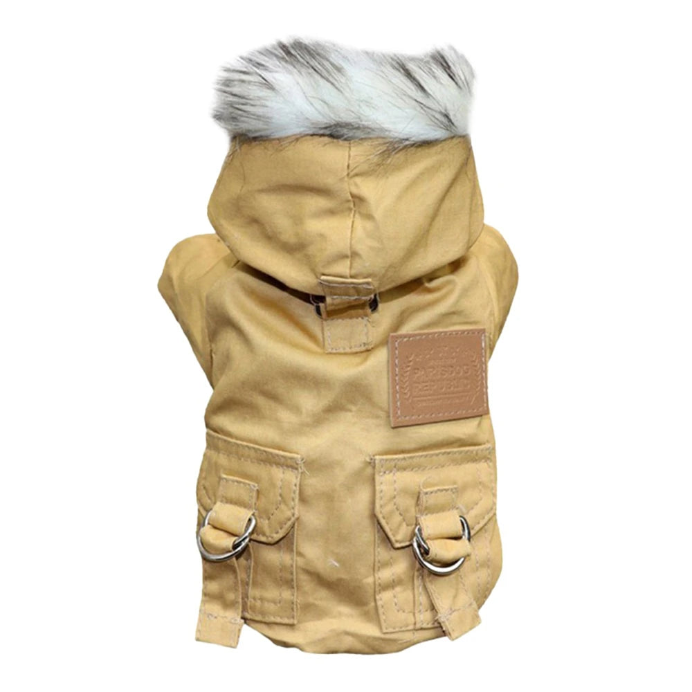 Winter Dog Coat Hoodie – Warm Windproof Pet Jacket