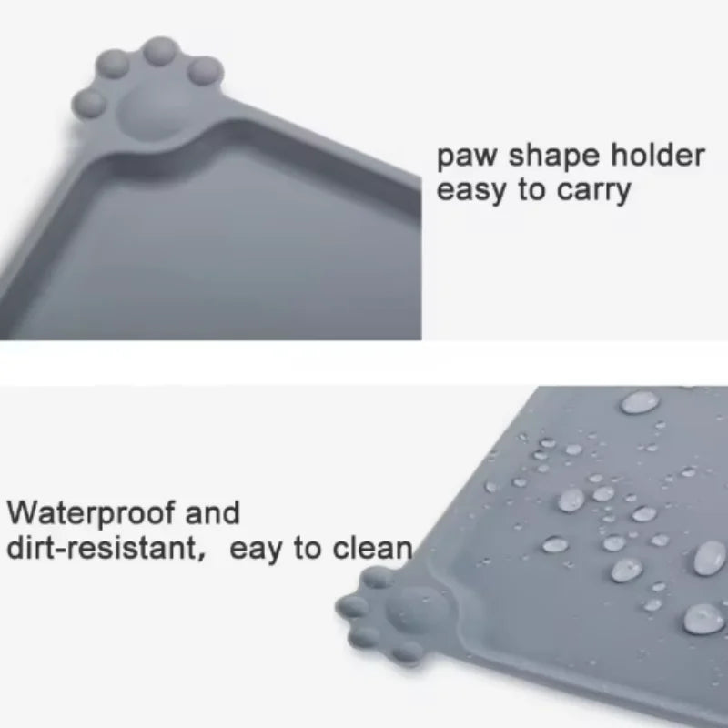 Silicone Pet Meal Mat – Waterproof, Anti-Slip Feeding Bowl Mat for Dogs & Puppies