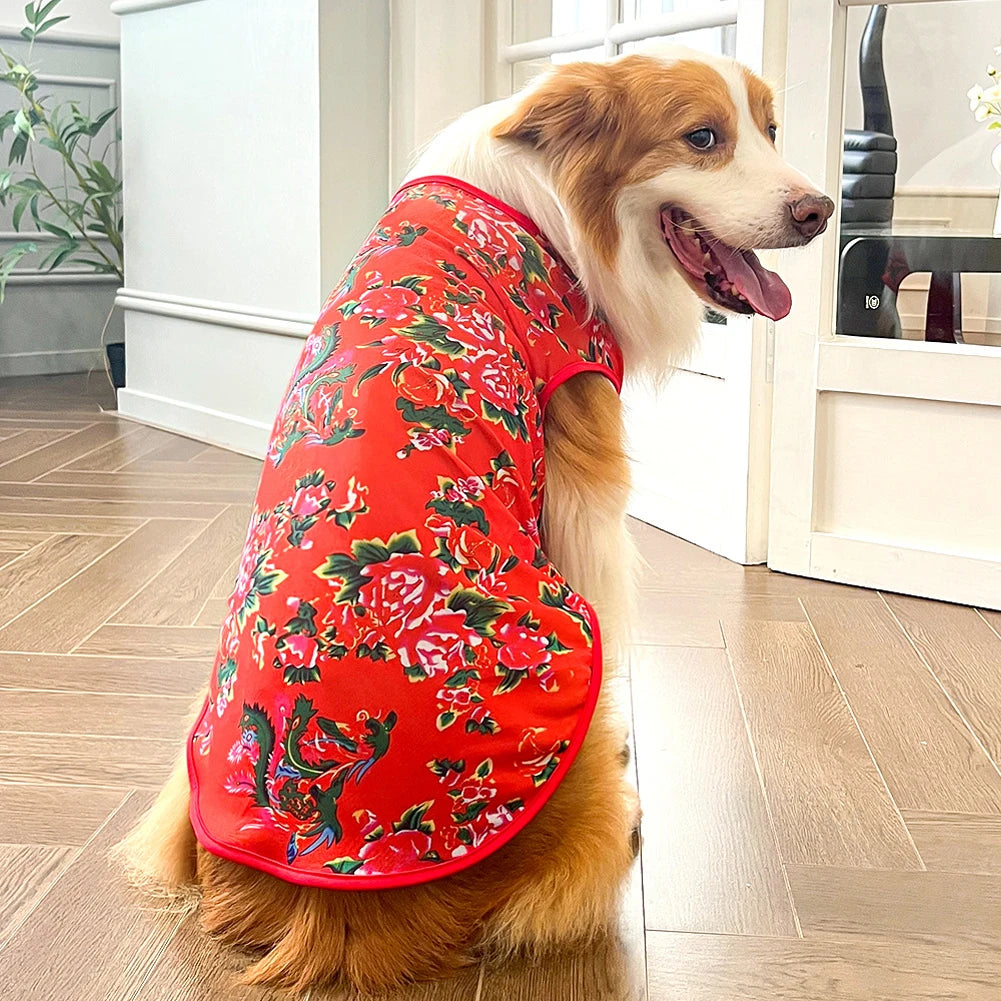 Breathable Dog Vest for Medium Large Dogs – Soft Multicolor Shirt