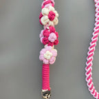 Dog Leash – Handwoven Floral Cotton