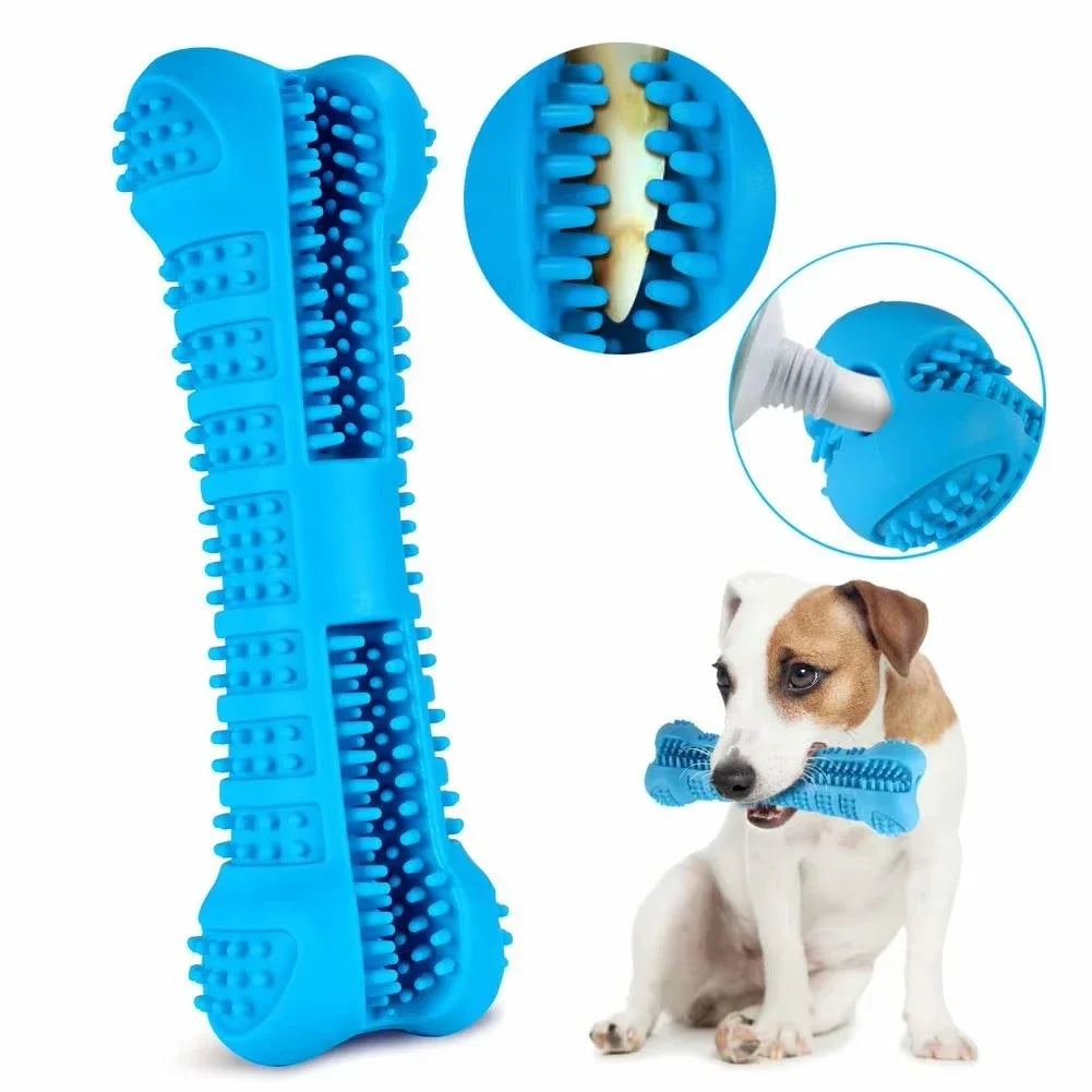 Soft Rubber Dog Toothbrush for Small Dogs – 360° Teeth Cleaning