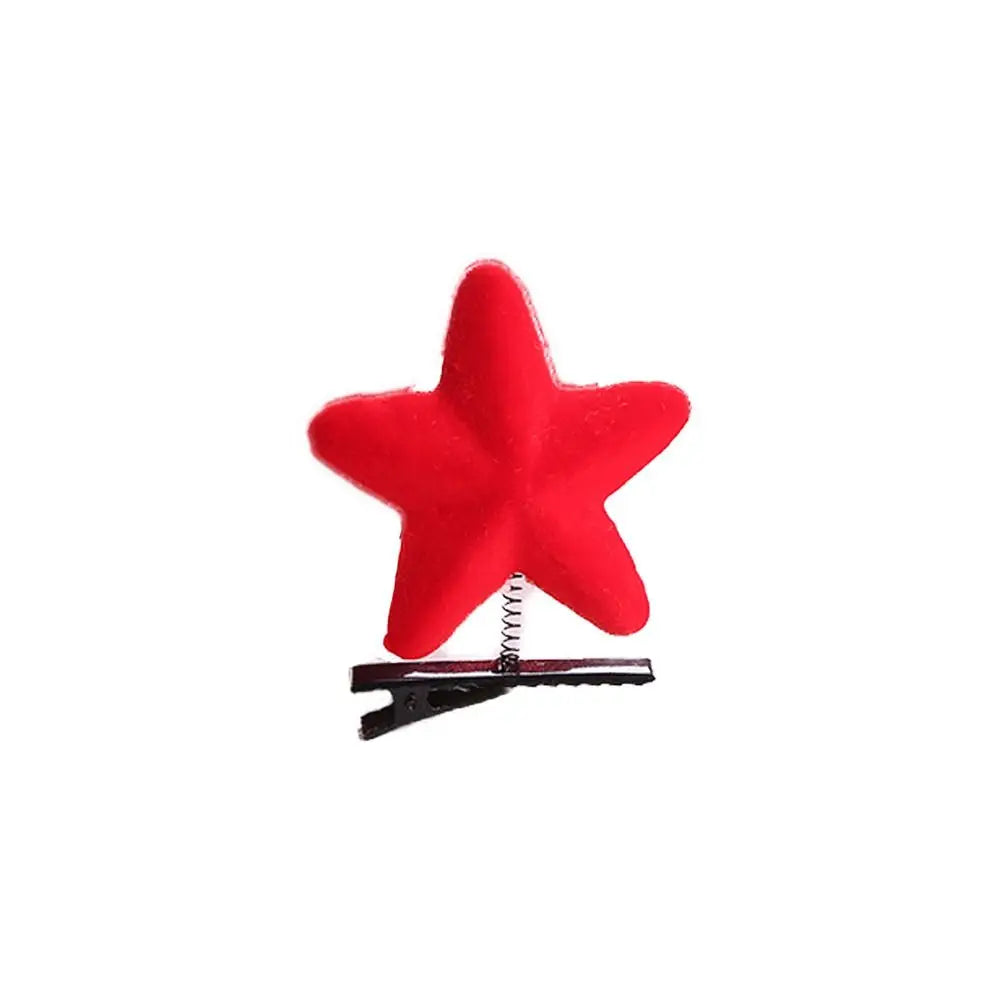 Duck Plush Hair Clip for Kids – 4cm Alloy Barrette Yellow & Red