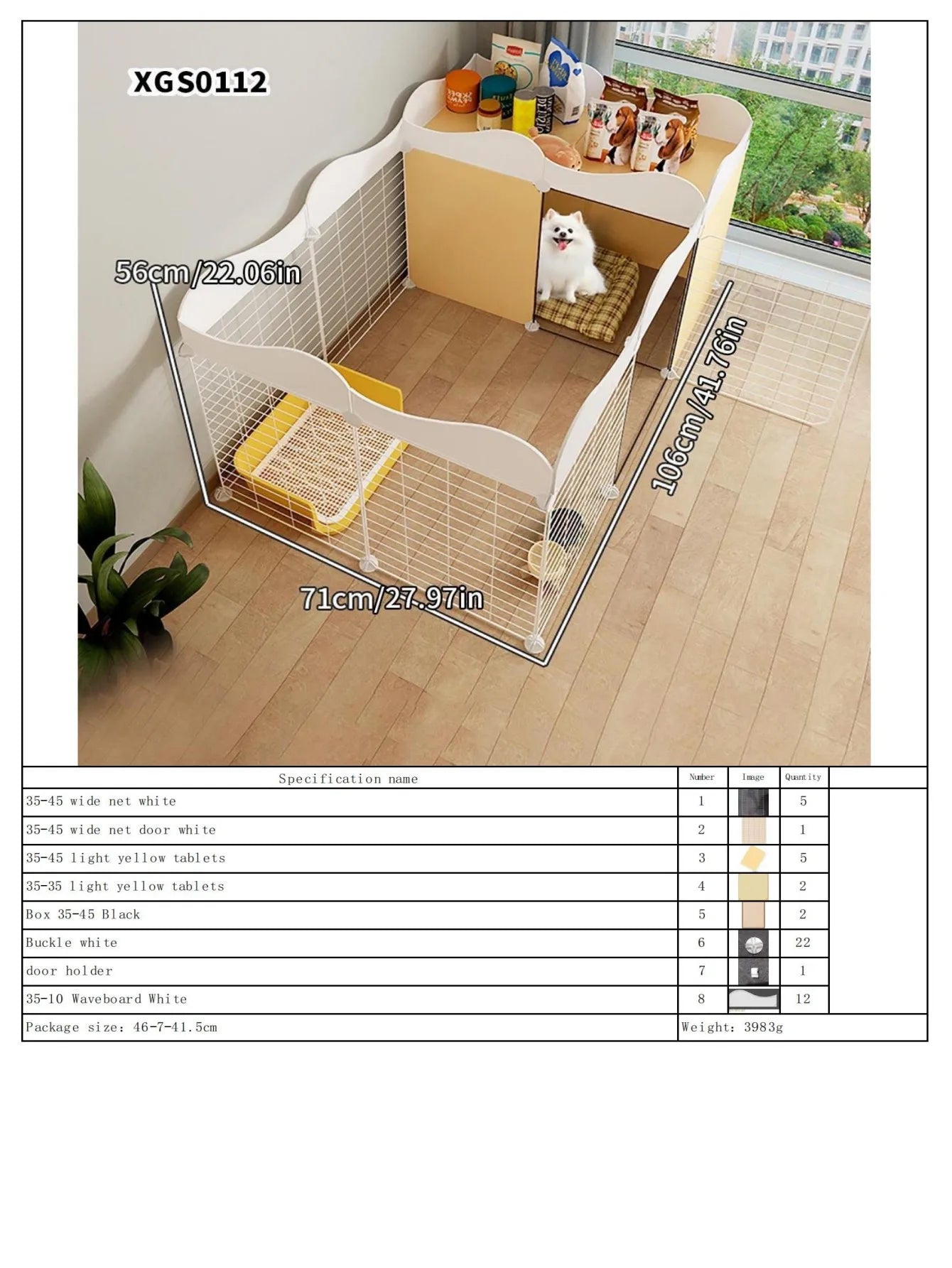 Indoor Dog Fence – Small Pet Playpen