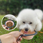 Collapsible Silicone Dog Travel Bowl – Portable Outdoor Feeding Dish