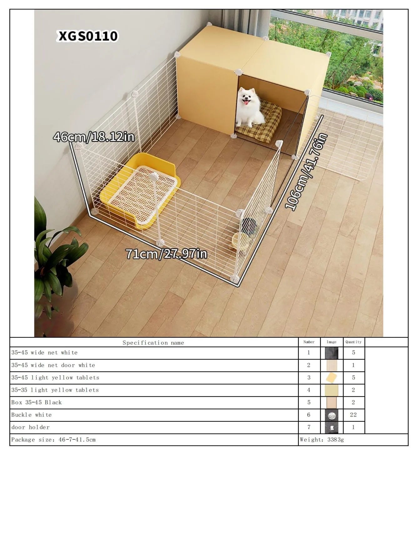 Indoor Dog Fence – Small Pet Playpen