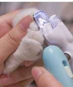 LED Light Dog Nail Clippers - Safe Stainless Steel Paw Trimmer for Dogs