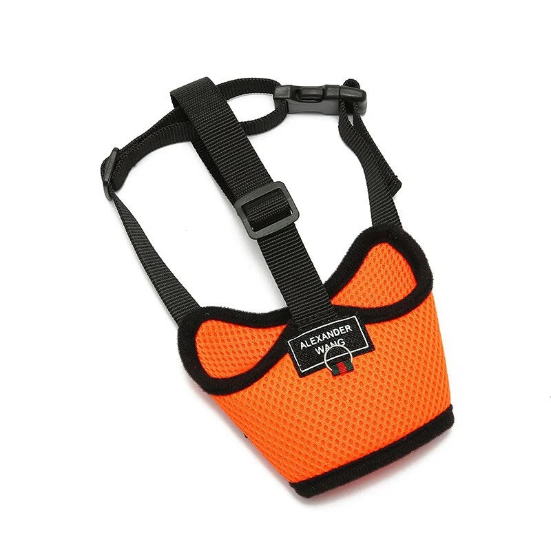 Breathable Adjustable Dog Muzzle – Lightweight Mesh Mouth Cover