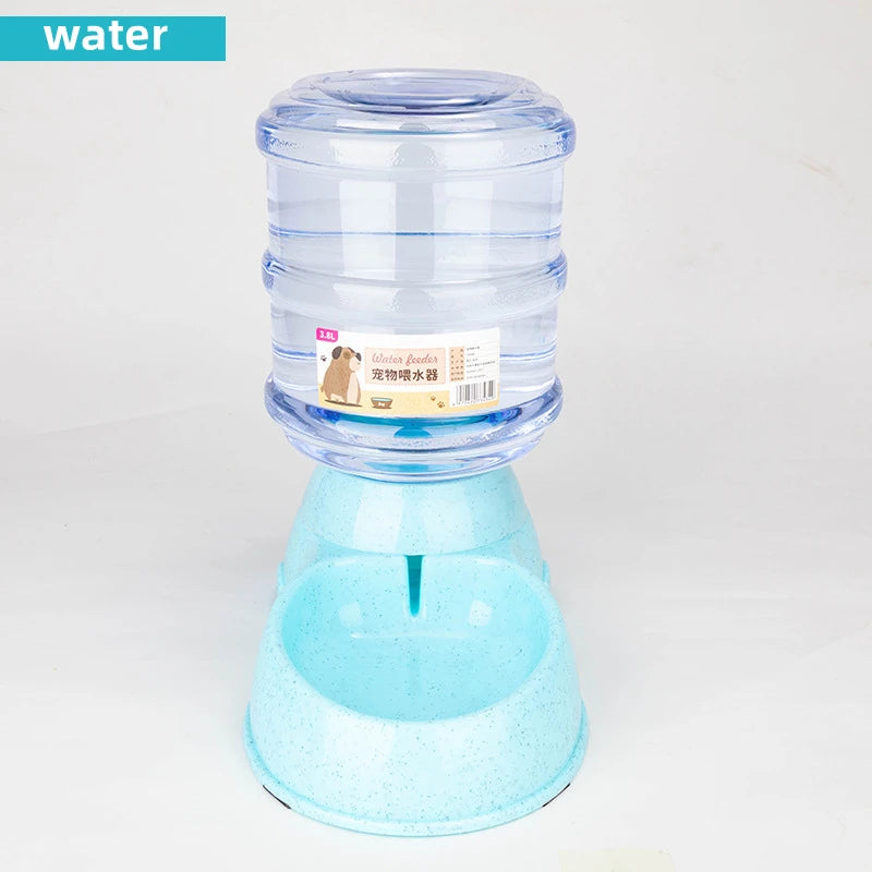 2-in-1 Automatic Dog Water Dispenser & Food Bowl Station