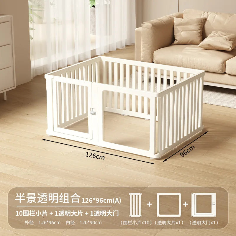 Acrylic Dog Playpen – Transparent Safety Fence