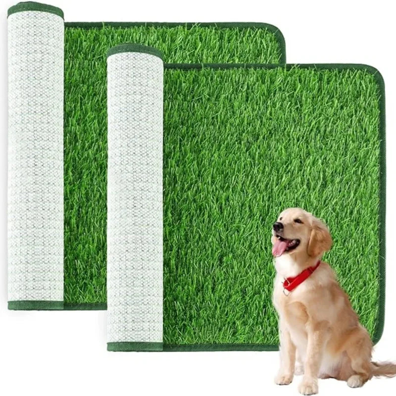 Artificial Grass Dog Potty Pad – Easy-Clean Odor-Resistant Indoor & Outdoor Training Mat