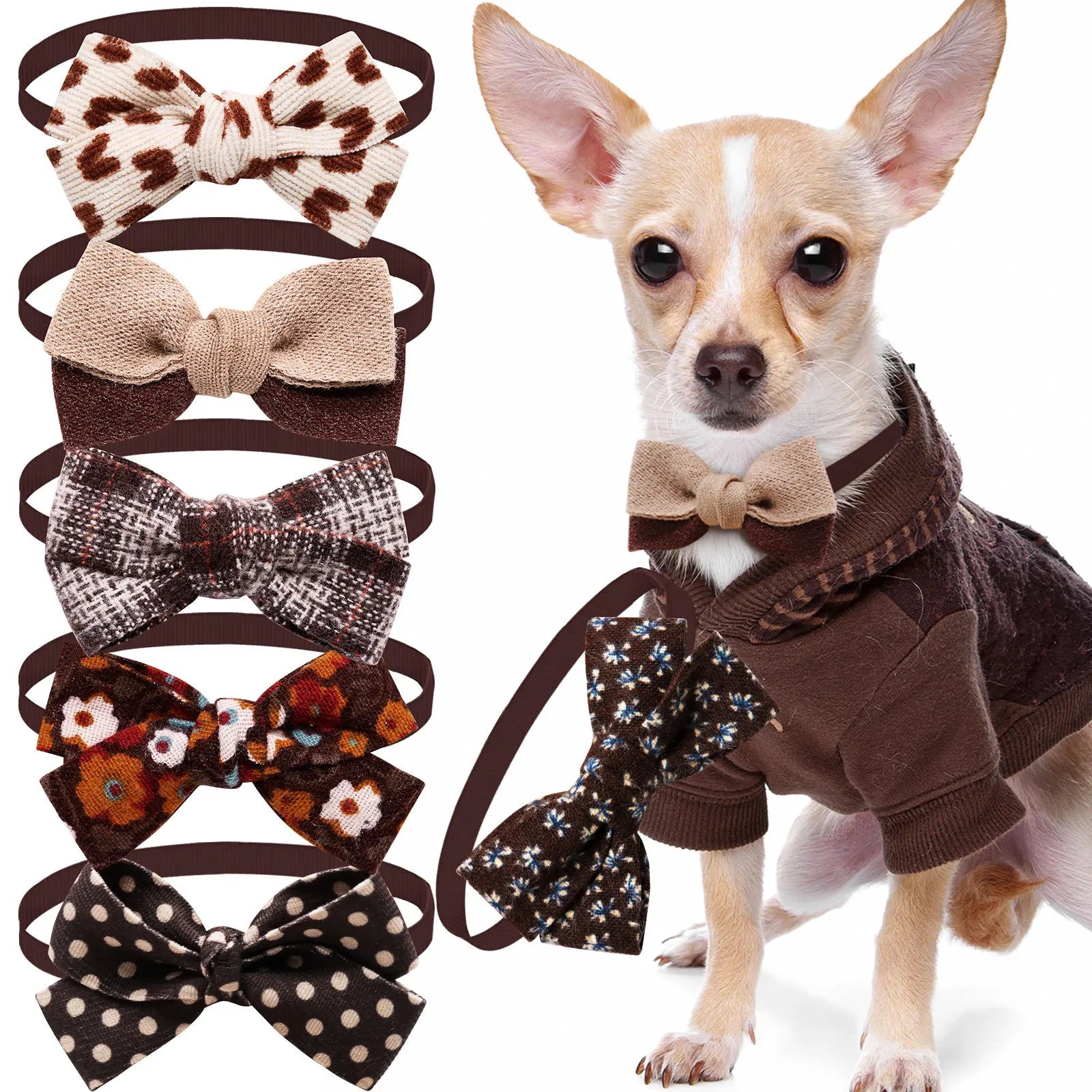Maillard Dog Bow Tie Nylon – Delicate Polished Pet Bowknot