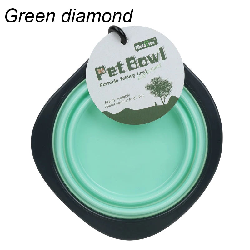 Collapsible Silicone Dog Travel Bowl – Portable Outdoor Feeding Dish