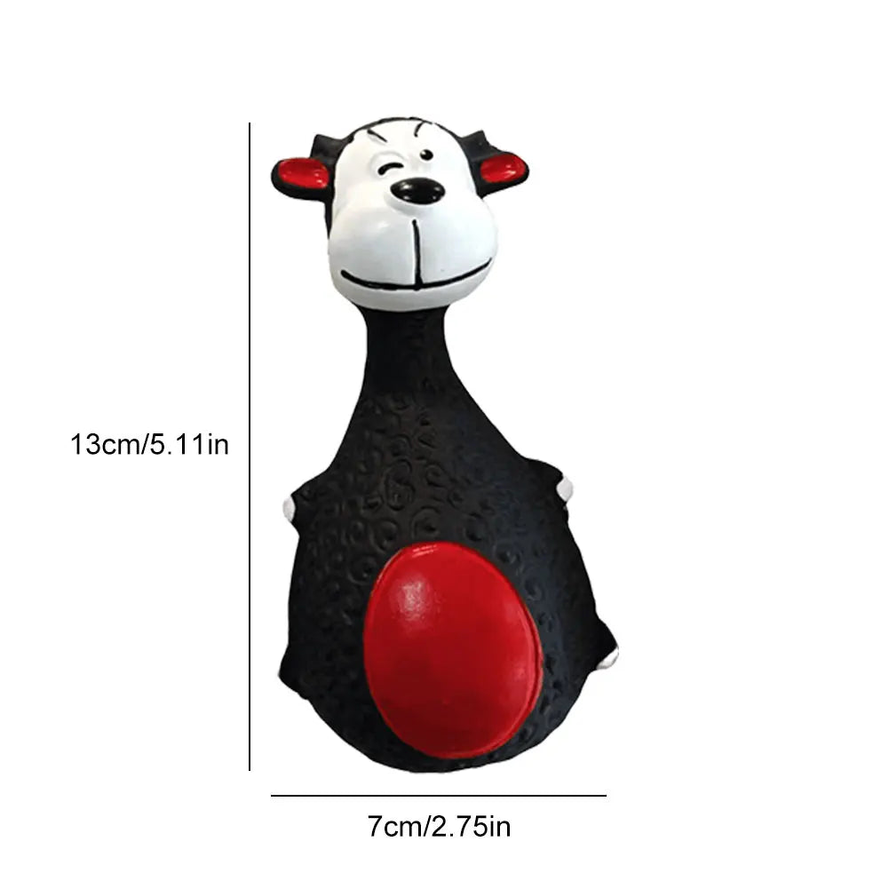 Squeaky Latex Animal Toys - Fetch & Chew for Small & Medium Dogs