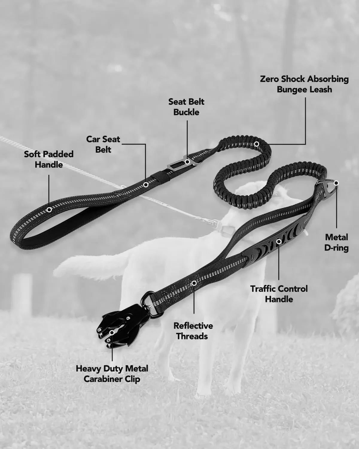 Tactical Dog Collar – Adjustable Heavy Duty Reflective Collar